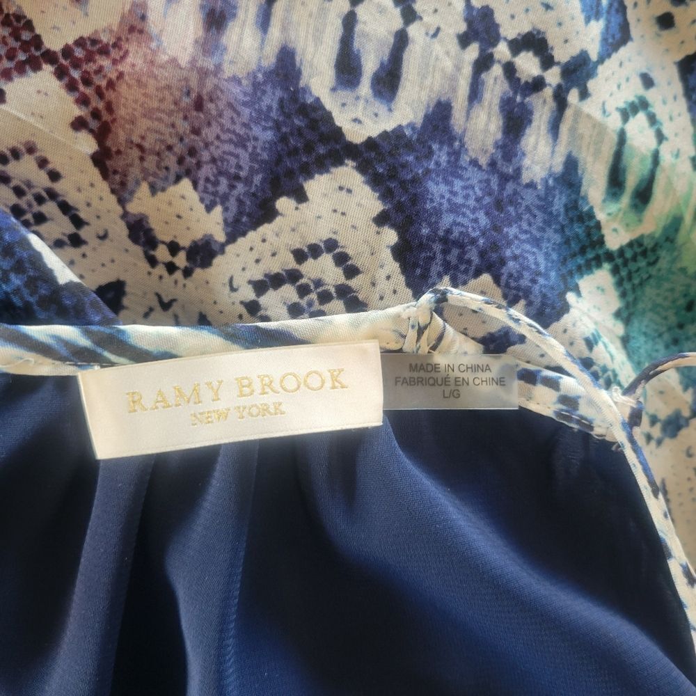 Ramy Brook Python Arrow Sleeveless Top Size Large - image 6